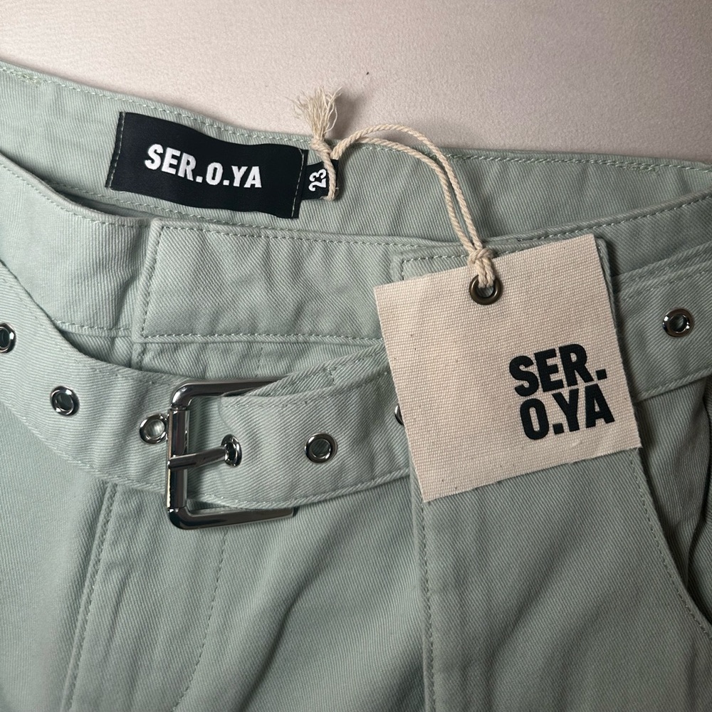 SER.O.YA LIA SKIRT (Color: Sea Foam)